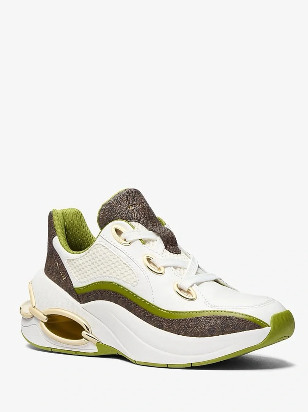 Michael Kors Toni Mixed-Media Trainer